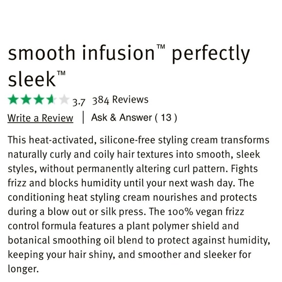 Aveda Smooth Infusion Perfectly Sleek Heat Styling Cream | NEW | Travel 40mL - Picture 4 of 8